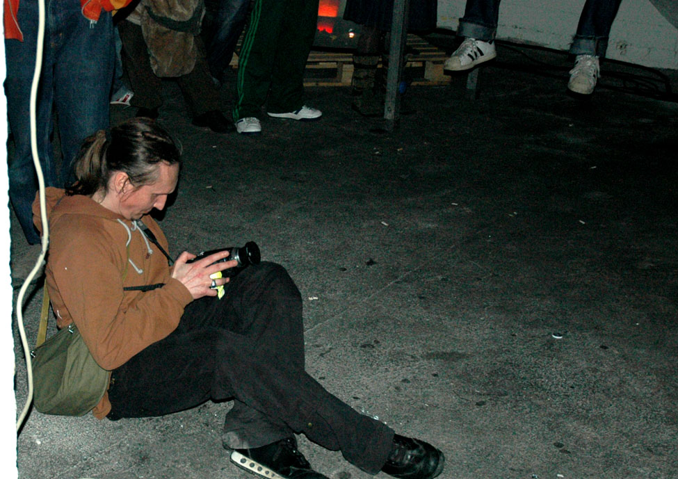 camera man on the floor