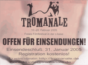 Tromanale Offen für Einsendungen