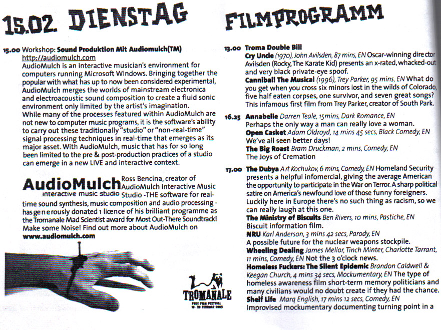tromanale programm page 13