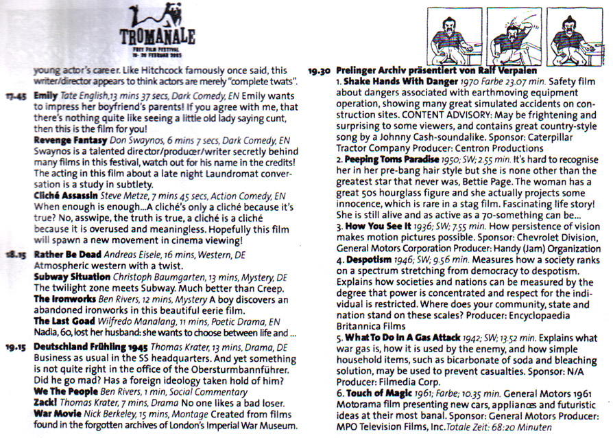 tromanale programm page 14