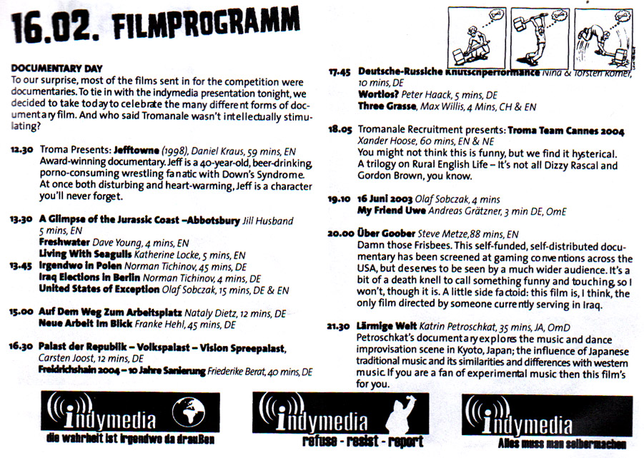 tromanale programm page 16