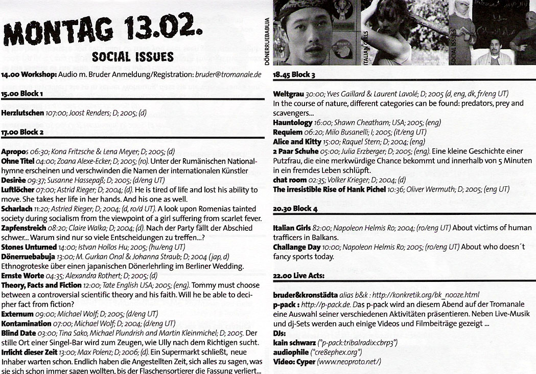 tromanale programm page 06